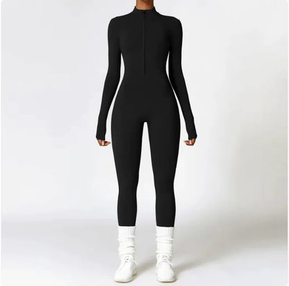 Cleo Zippered Yoga Bodysuit
