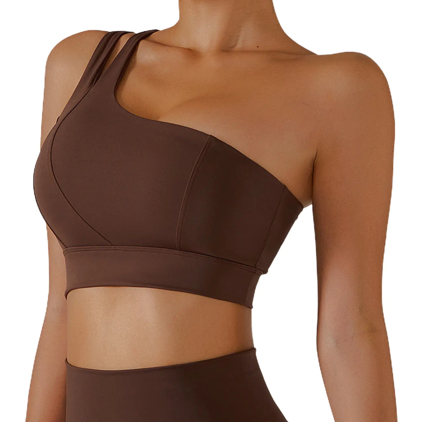 Chiara one shoulder sports bra
