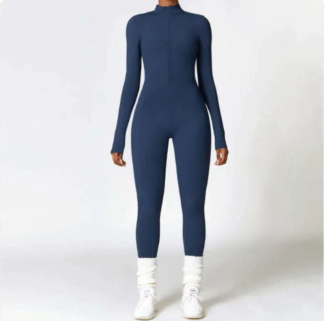 Cleo Zippered Yoga Bodysuit